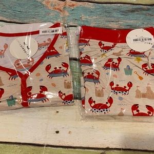 Little sleepies beach buddies two piece womans sleepwear size XL NWTS